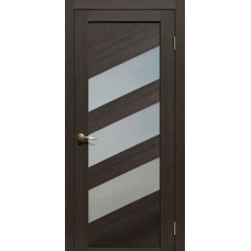 Дверь межкомнатная Сибирь Профиль Ла Стелла 216 Дуб мокко, стекло белое матовое